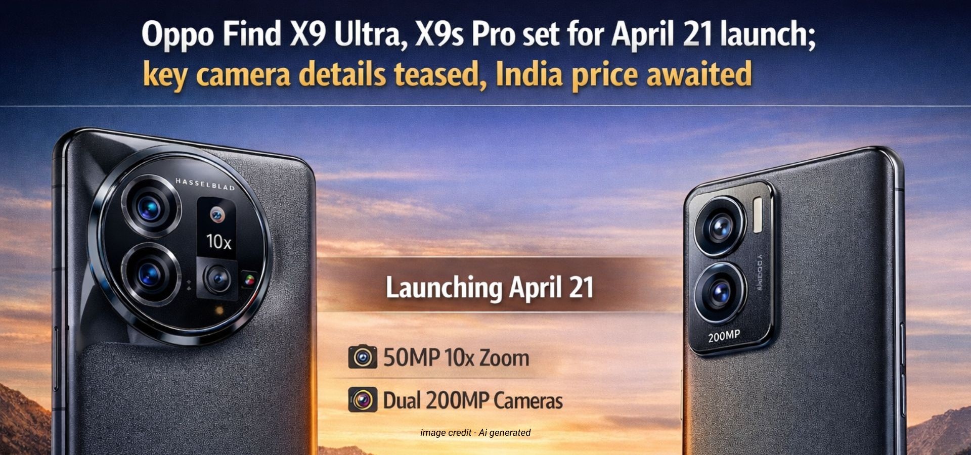 oppo find x9 ultra x9s pro launch april 21 key specs india price